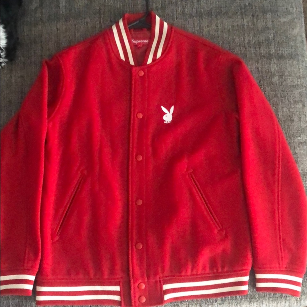 Supreme Playboy Varsity Jacket